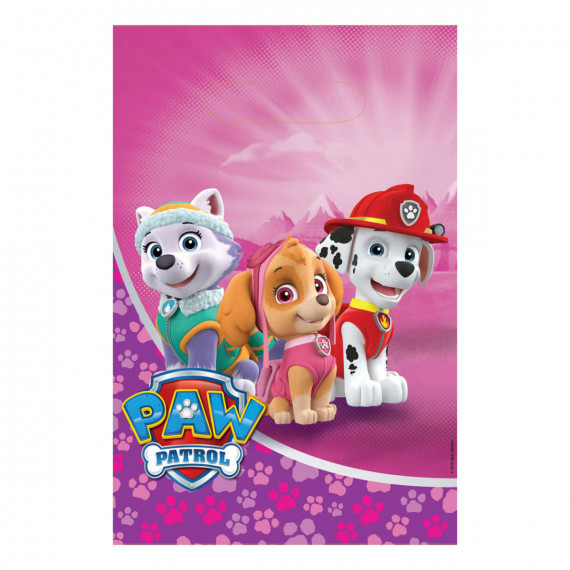 Paw Patrol Pink Plastic Party Bags