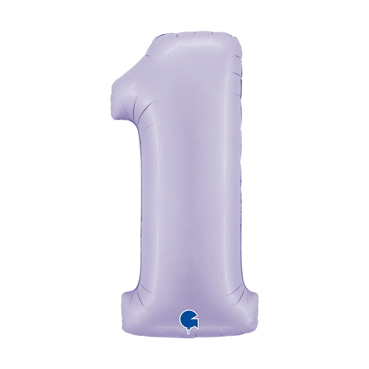 Lilac Giant Number Supershape Foil Balloons - Numbers 0 - 9 - Inflated