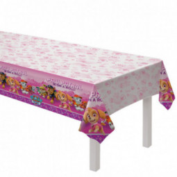 Paw Patrol Pink Plastic Tablecover