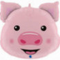 Pig Head SuperShape Foil Balloon - Inflated Pig Head SuperShape Foil Balloon - Inflated