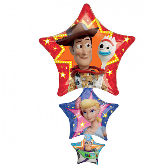 Toy Story Supershape Star Foil Balloon - Inflated Toy Story Supershape Star Foil Balloon - Inflated