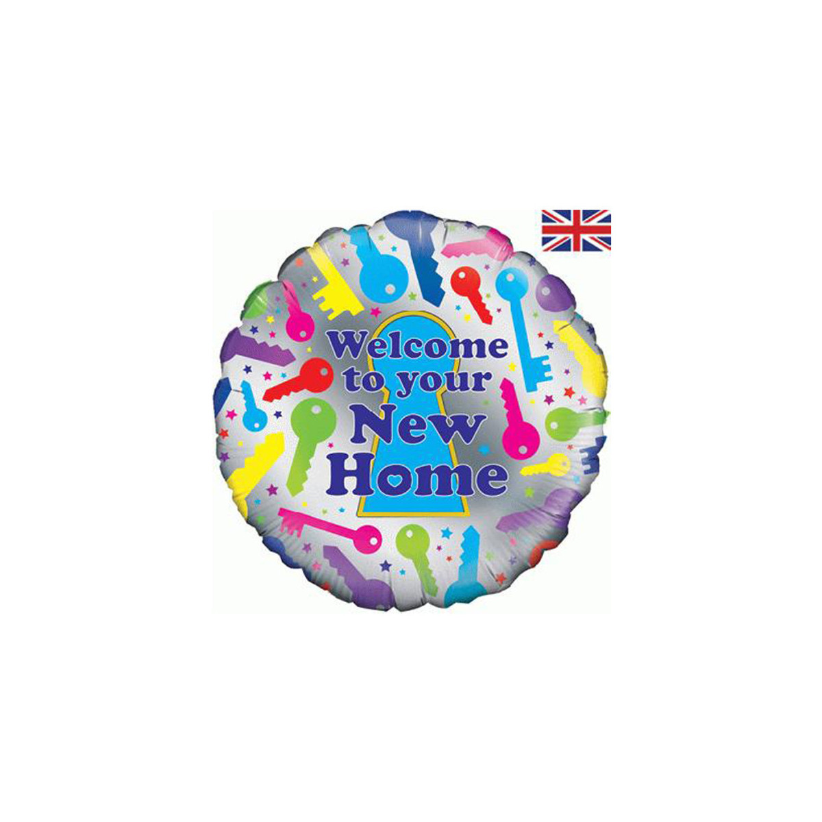 Welcome To Your New Home Foil Balloon - Inflated Welcome To Your New Home Foil Balloon - Inflated
