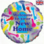 Welcome To Your New Home Foil Balloon - Inflated Welcome To Your New Home Foil Balloon - Inflated