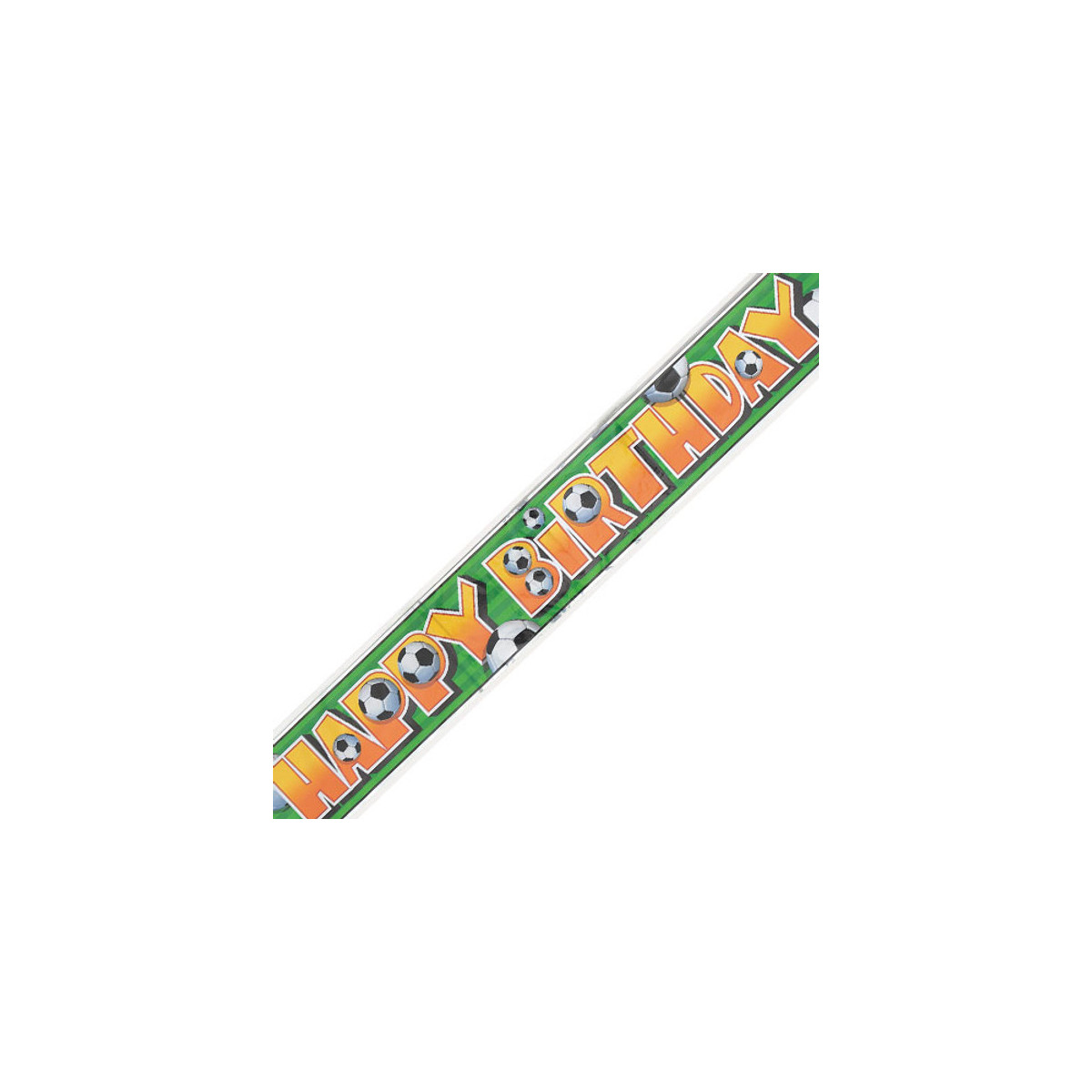 Football Happy Birthday Foil Banner