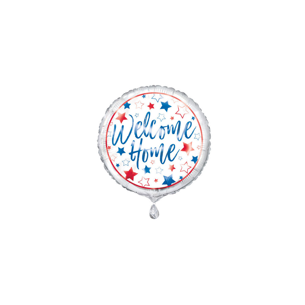 Welcome Home Round Foil Balloon - Inflated Welcome Home Round Foil Balloon - Inflated