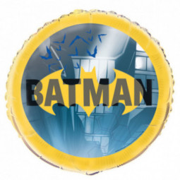 Batman Round Foil Balloon - Inflated