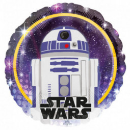 Star Wars R2-D2 Round Foil Balloon - Inflated