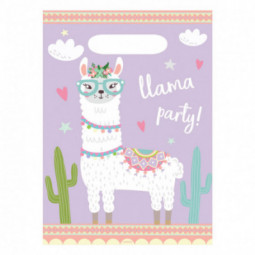 Llama Plastic Party Bags