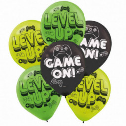 Level Up Latex Balloons - Inflation Options