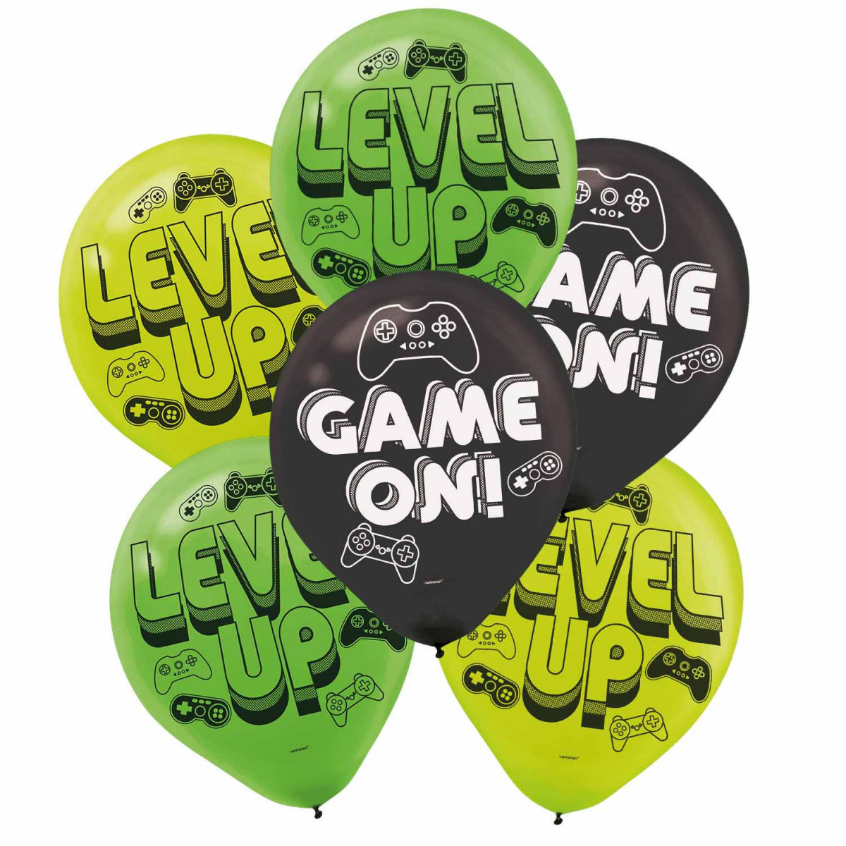 Level Up Latex Balloons - Inflation Options