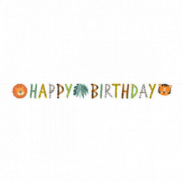 Get Wild Happy Birthday Banner