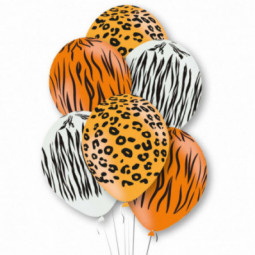 Animal Print Latex Balloons - Inflation Options