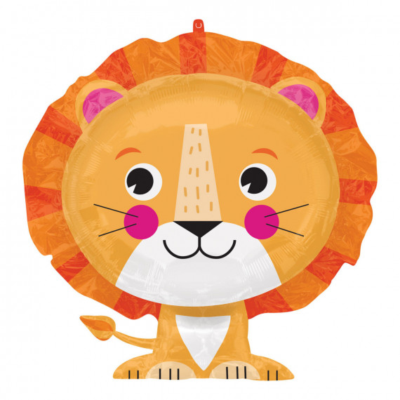 Lion Supershape Foil Balloon - Inflated Lion Supershape Foil Balloon - Inflated