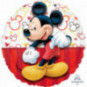 Mickey Mouse Round Foil Balloon - Inflated