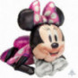 Minnie Mouse Airwalker Foil Balloon - Inflated Minnie Mouse Airwalker Foil Balloon - Inflated