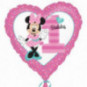 Minnie Mouse 1st Birthday Foil Balloon - Inflated
