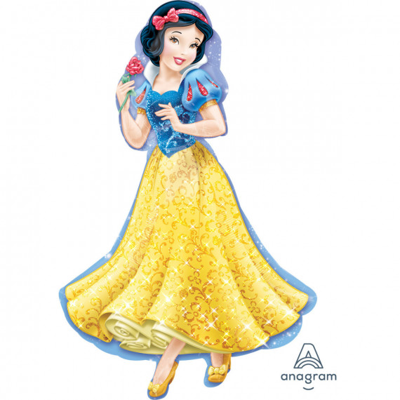 Snow White Supershape Foil Balloon - Inflated Snow White Supershape Foil Balloon - Inflated