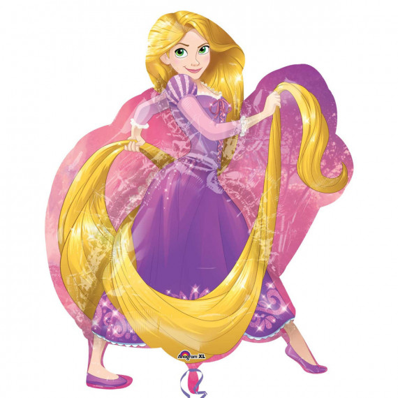 Rapunzel Supershape Foil Balloon - Inflated Rapunzel Supershape Foil Balloon - Inflated