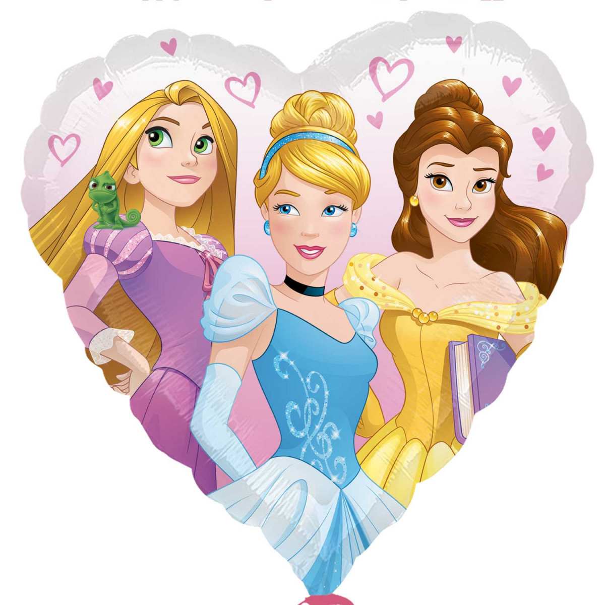 Disney Princess Heart Foil Balloon - Inflated Disney Princess Heart Foil Balloon - Inflated