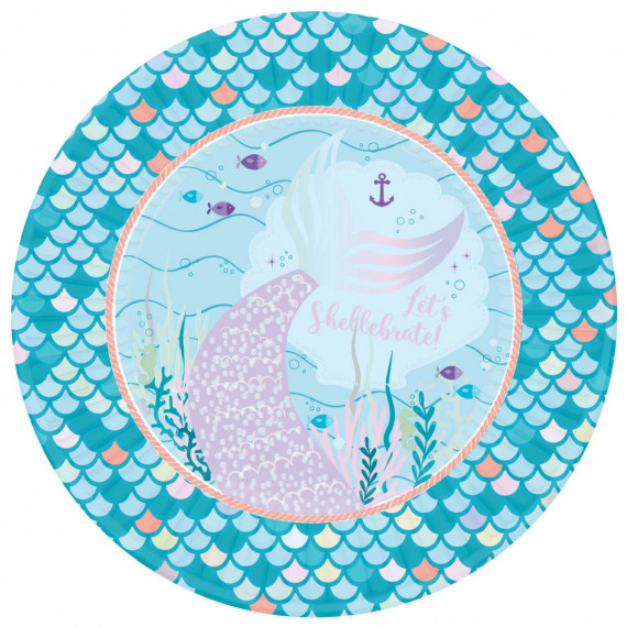 Mermaid Tales Paper Plates