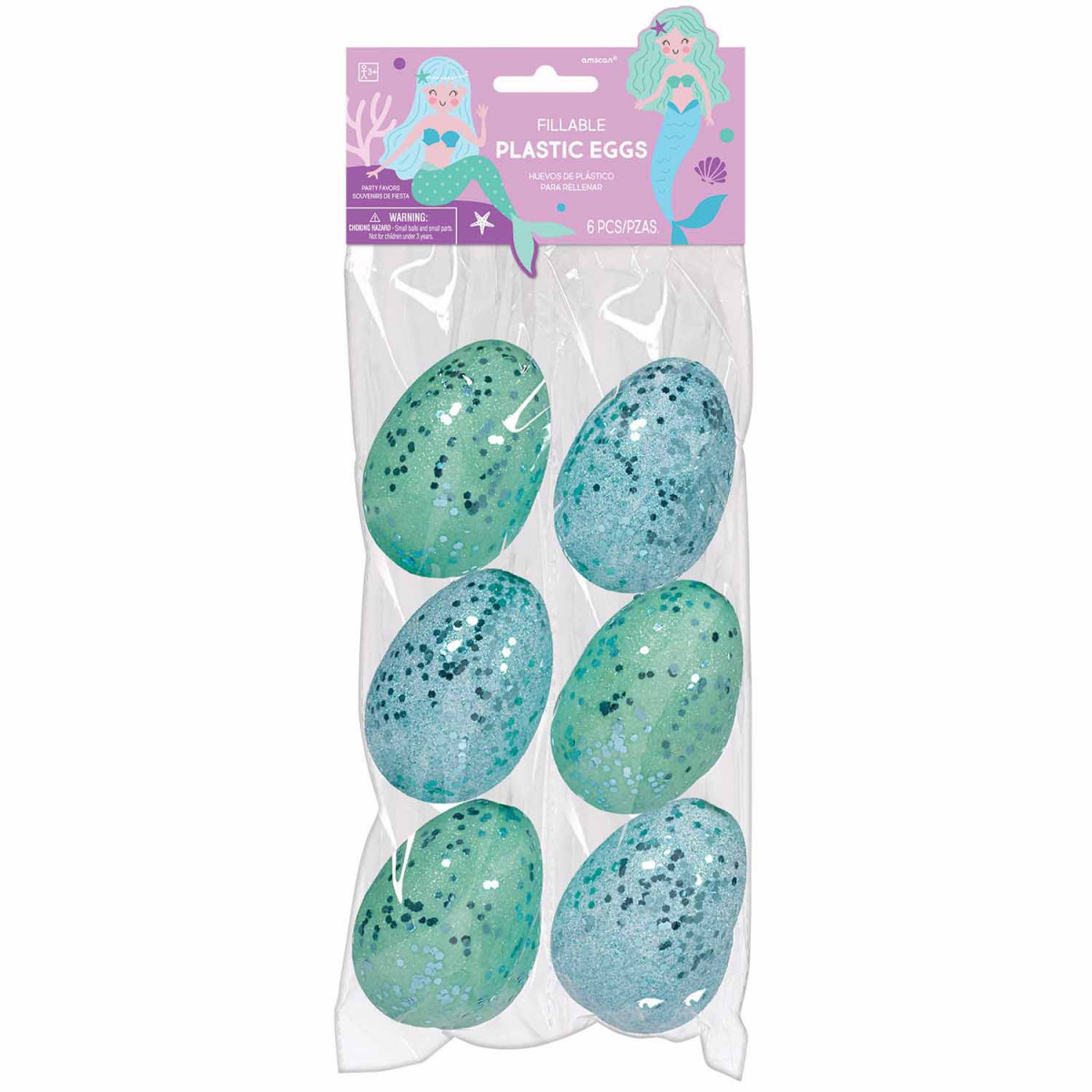 Mermaid Tales Plastic Fillable Eggs Mermaid Tales Plastic Fillable Eggs
