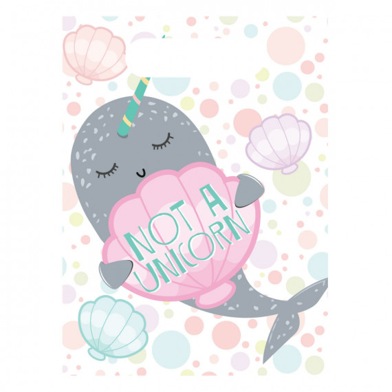 Narwhal Plastic Party Bags Narwhal Plastic Party Bags