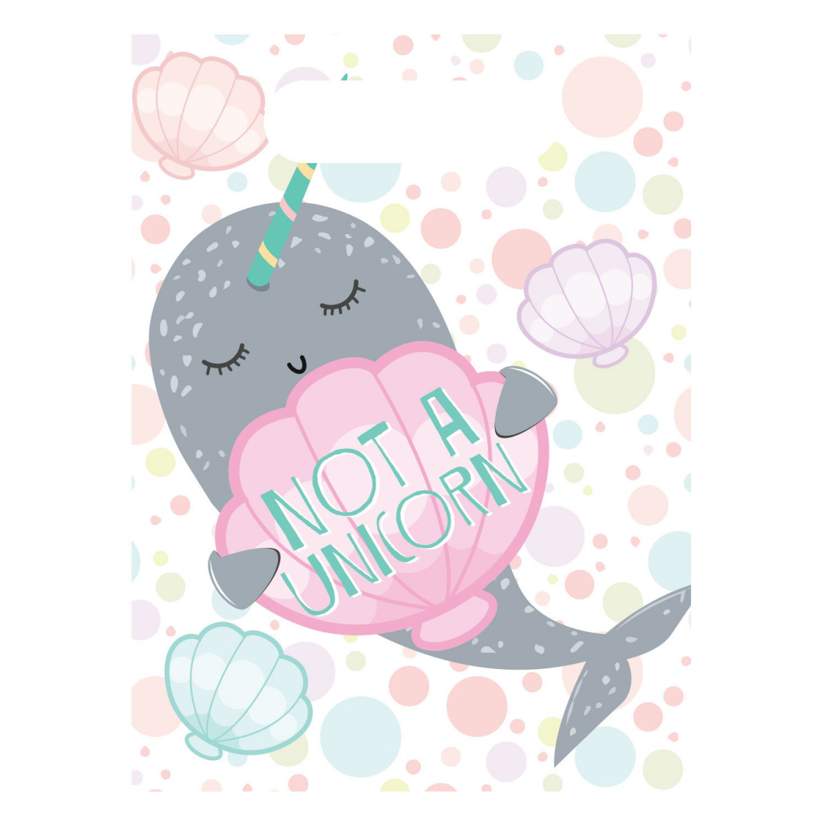 Narwhal Plastic Party Bags Narwhal Plastic Party Bags