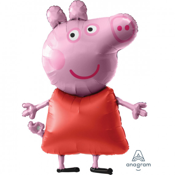 Peppa Pig Airwalker Foil Balloon - Inflated