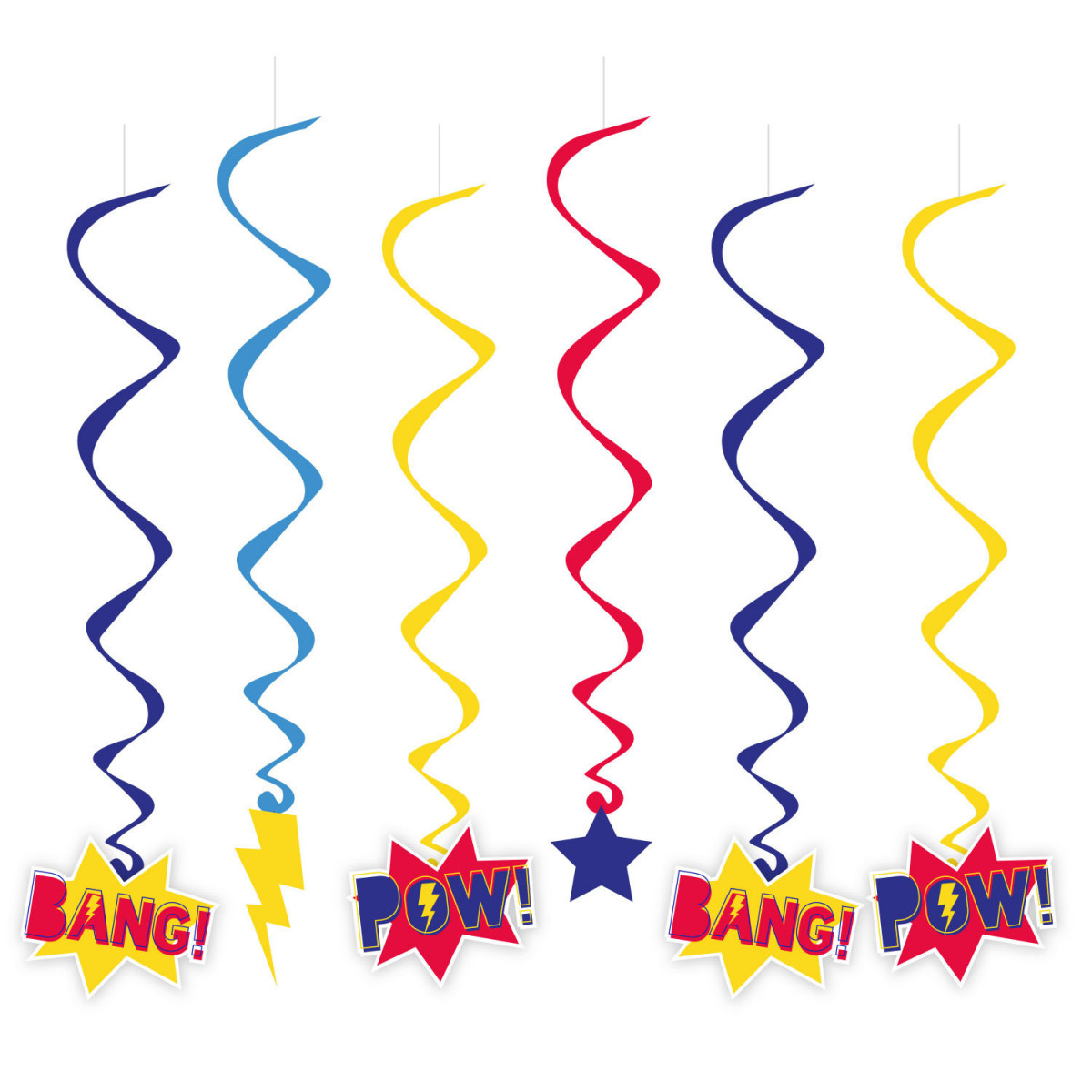 Superhero Swirl Decorations Superhero Swirl Decorations