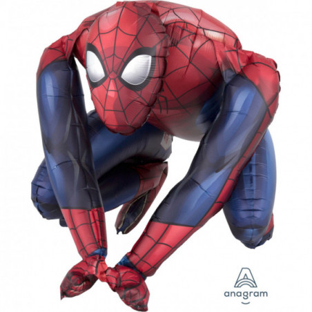 Spider-Man Airwalker Foil Balloon - Inflated