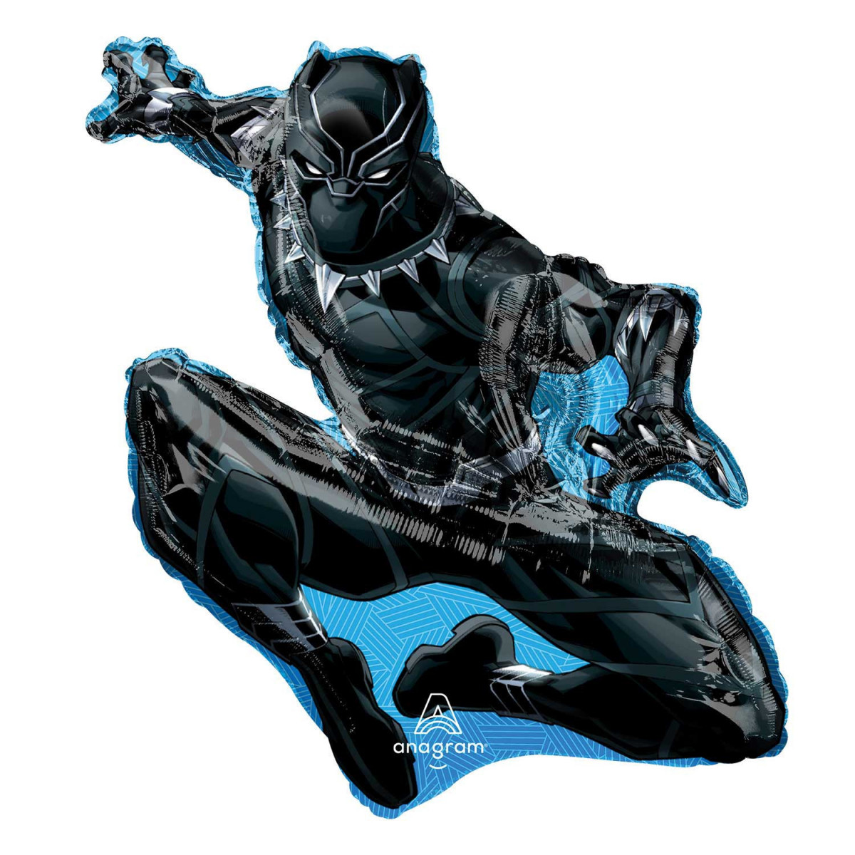Black Panther Supershape Foil Balloon - Inflated Black Panther Supershape Foil Balloon - Inflated