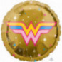 Wonder Woman Round Foil Balloon - Inflated Wonder Woman Round Foil Balloon - Inflated