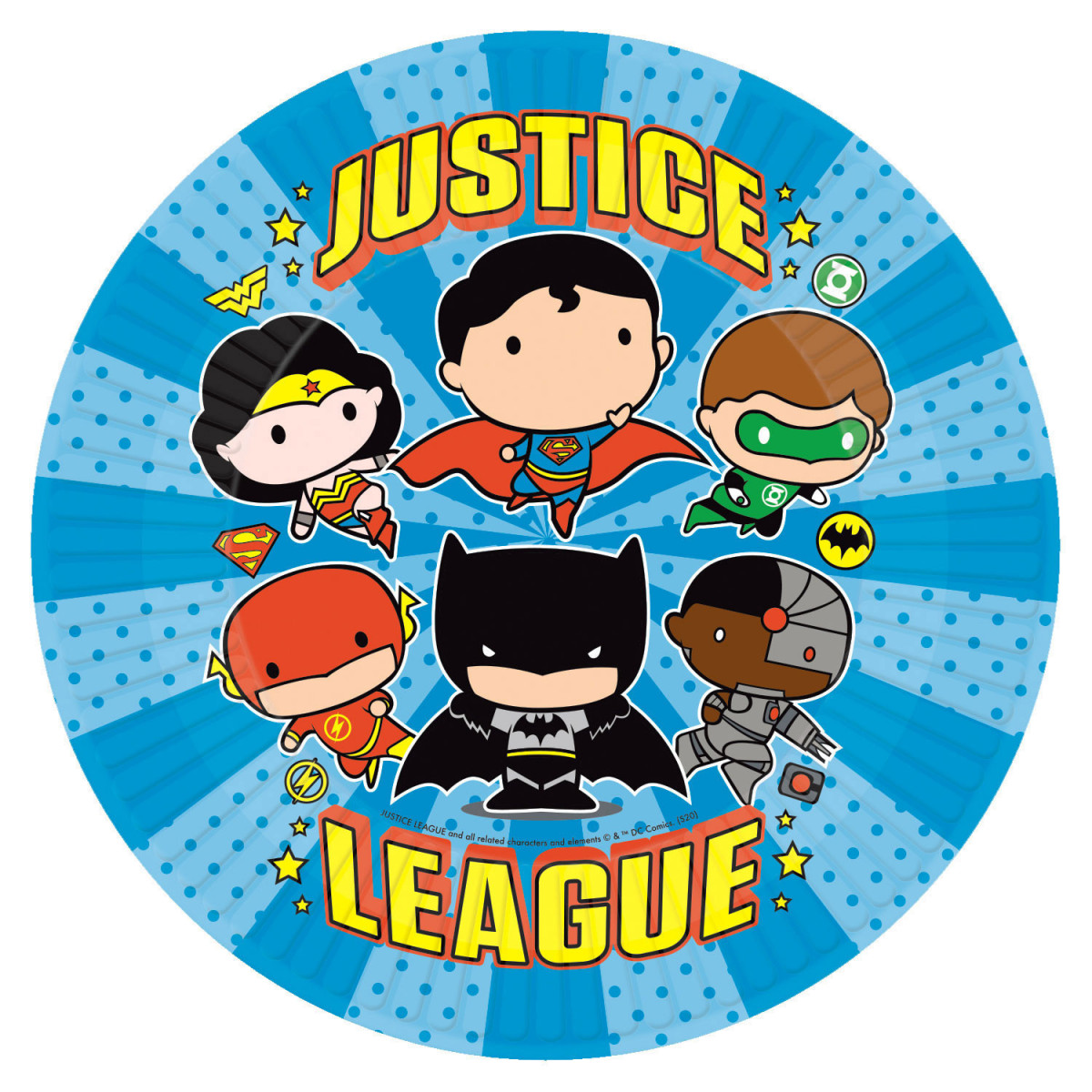 Justice League Paper Plates