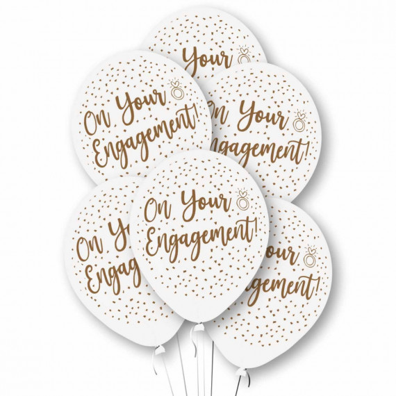 Engagement Latex Balloons - Inflation Options Engagement Latex Balloons - Inflation Options