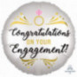 Engagement Round Foil Balloon - Inflated Engagement Round Foil Balloon - Inflated