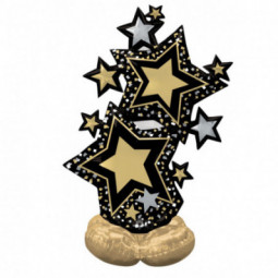 Star Cluster Airloonz Foil Balloon - Inflated