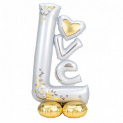 Love Airloonz Foil Balloon - Inflated