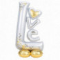 Love Airloonz Foil Balloon - Inflated Love Airloonz Foil Balloon - Inflated