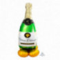 Champagne Bottle Airloonz Foil Balloon - Inflated Champagne Bottle Airloonz Foil Balloon - Inflated