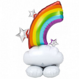 Rainbow Airloonz Foil Balloon - Inflated