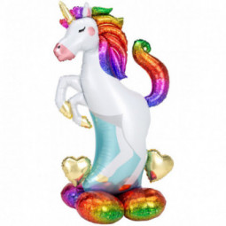 Unicorn Airloonz Foil Balloon - Inflated