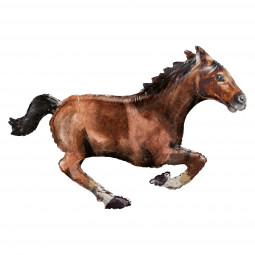 Horse SuperShape Foil Balloon - Inflated