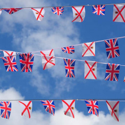 Fabric Jersey and Union Flag Bunting - 6m
