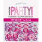 Pink 90th Birthday Confetti