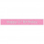 Pink Happy 1st Birthday Foil Banner