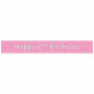 Pink Happy 2nd Birthday Foil Banner