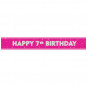 Pink Happy 7th Birthday Foil Banner
