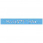 Blue Happy 5th Birthday Foil Banner