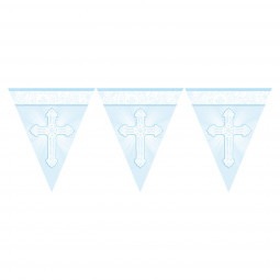 Blue Cross Plastic Bunting