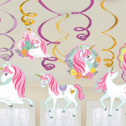 Unicorn Swirl Decorations